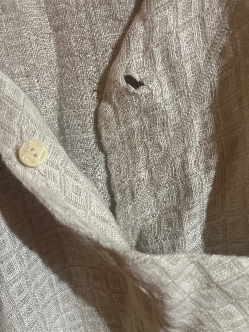 FLAX Asian Style Wrap Asym Blouse Top Shirt 100%Linen - Picture 5 of 6